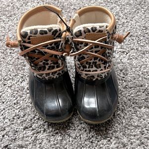 Toddler size 6 sperry duck boots perfect condition worn once